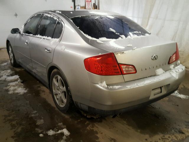 JNKCV51E53M327947 - 2003 INFINITI G35 SILVER photo 3