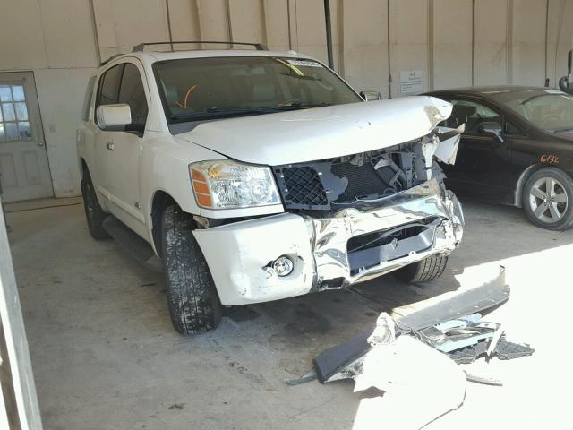 5N1BA08C47N716994 - 2007 NISSAN ARMADA SE WHITE photo 1