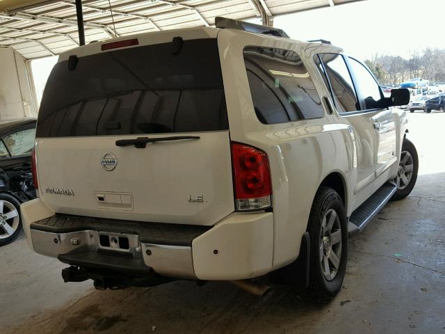 5N1BA08C47N716994 - 2007 NISSAN ARMADA SE WHITE photo 4