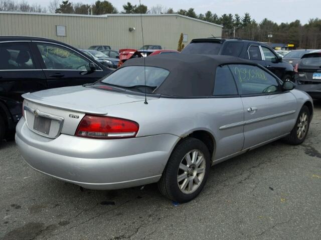 1C3EL75RX6N236572 - 2006 CHRYSLER SEBRING GT SILVER photo 4