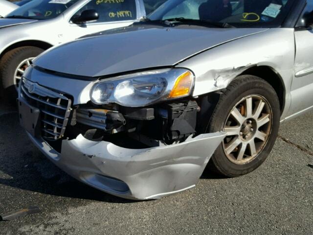 1C3EL75RX6N236572 - 2006 CHRYSLER SEBRING GT SILVER photo 9