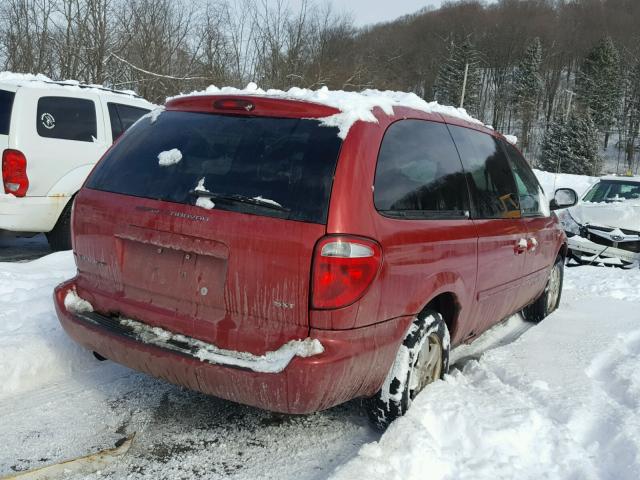 2D4GP44L06R608026 - 2006 DODGE GRAND CARA RED photo 4