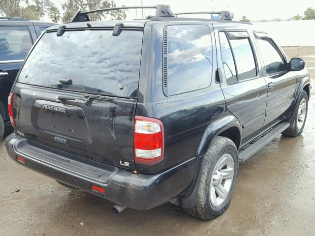 JN8DR09X13W704995 - 2003 NISSAN PATHFINDER BLACK photo 4