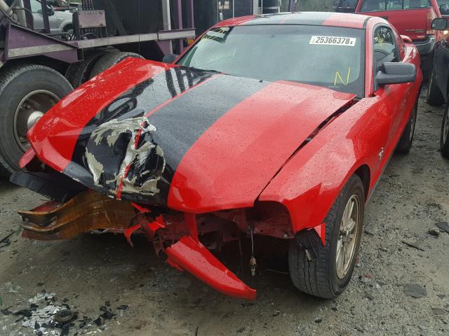 1ZVHT80N865163900 - 2006 FORD MUSTANG RED photo 2