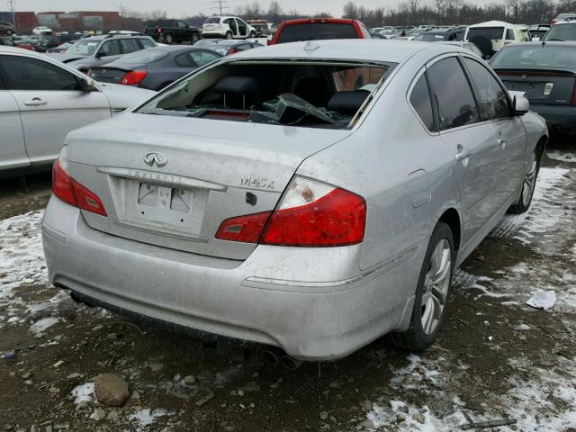 JNKBY01F98M551308 - 2008 INFINITI M45 SILVER photo 4