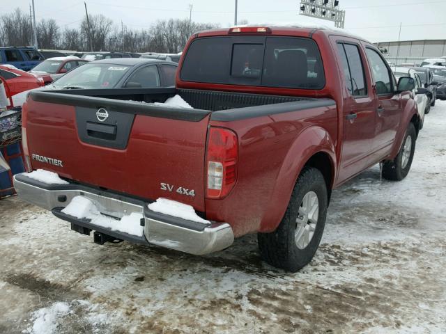 1N6AD0EV3FN737053 - 2015 NISSAN FRONTIER S MAROON photo 4