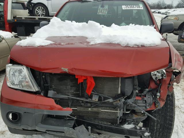 1N6AD0EV3FN737053 - 2015 NISSAN FRONTIER S MAROON photo 7