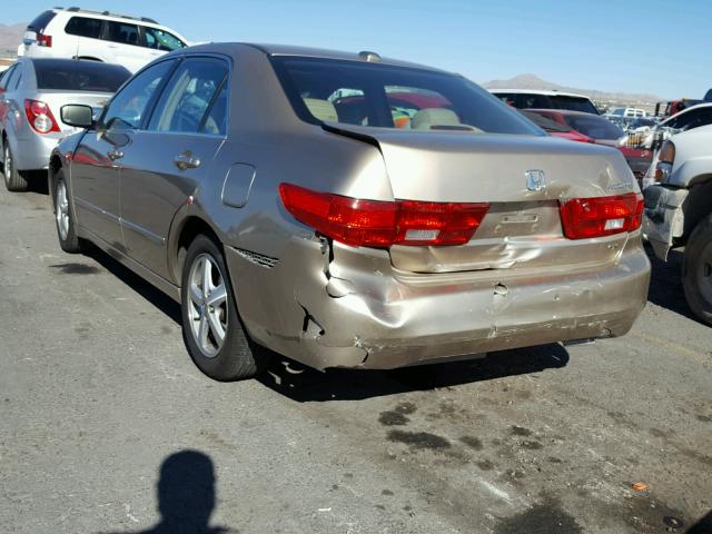 1HGCM56875A081190 - 2005 HONDA ACCORD EX GOLD photo 3