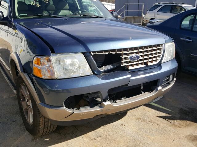 1FMZU64K43UC30885 - 2003 FORD EXPLORER E BLUE photo 9