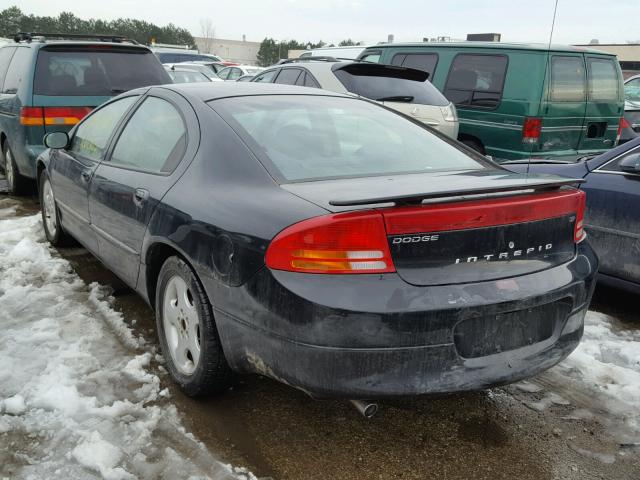 2B3HD56G32H209029 - 2002 DODGE INTREPID E BLACK photo 3