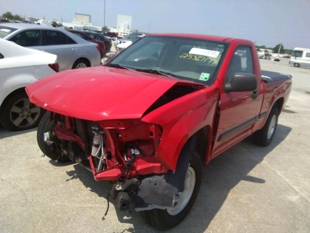 1GTCS148358253786 - 2005 GMC CANYON RED photo 2