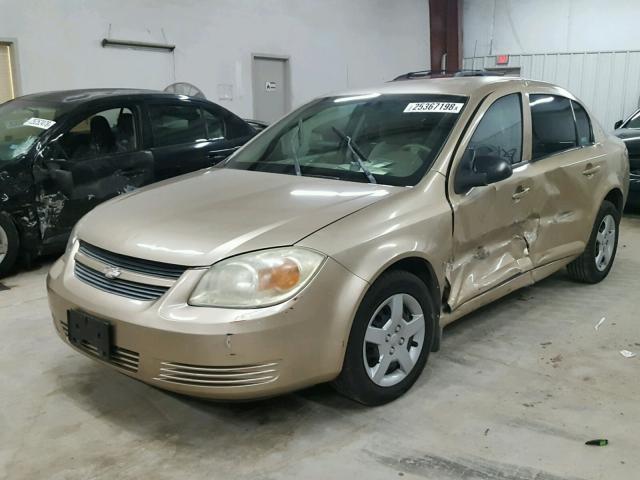 1G1AK55F667658004 - 2006 CHEVROLET COBALT LS GOLD photo 2