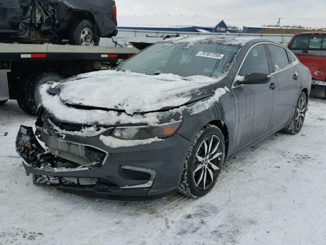 1G1ZE5ST0HF176190 - 2017 CHEVROLET MALIBU LT CHARCOAL photo 2