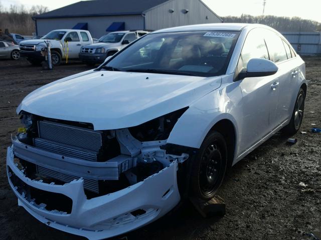 1G1PE5SB9F7126250 - 2015 CHEVROLET CRUZE LT WHITE photo 2