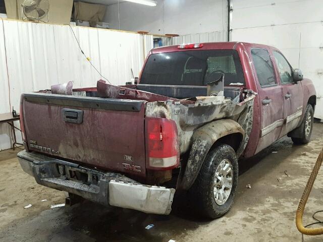 3GTEK13328G313411 - 2008 GMC SIERRA K15 MAROON photo 4