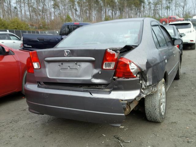 2HGES165X5H610114 - 2005 HONDA CIVIC LX GRAY photo 9