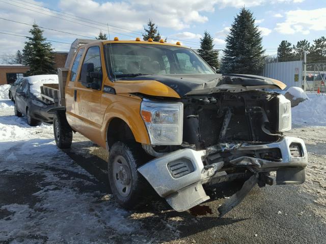 1FT8X3B67EEA24629 - 2014 FORD F350 SUPER YELLOW photo 1