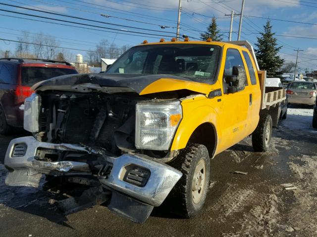 1FT8X3B67EEA24629 - 2014 FORD F350 SUPER YELLOW photo 2