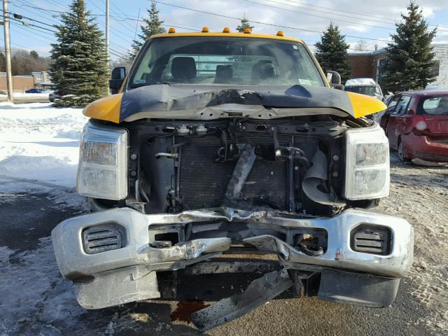 1FT8X3B67EEA24629 - 2014 FORD F350 SUPER YELLOW photo 9