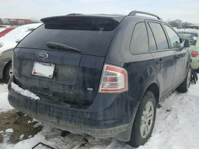 2FMDK46C88BA07773 - 2008 FORD EDGE SE BLUE photo 4