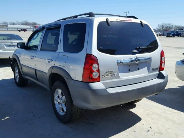 4F2YZ02Z46KM36609 - 2006 MAZDA TRIBUTE I SILVER photo 3