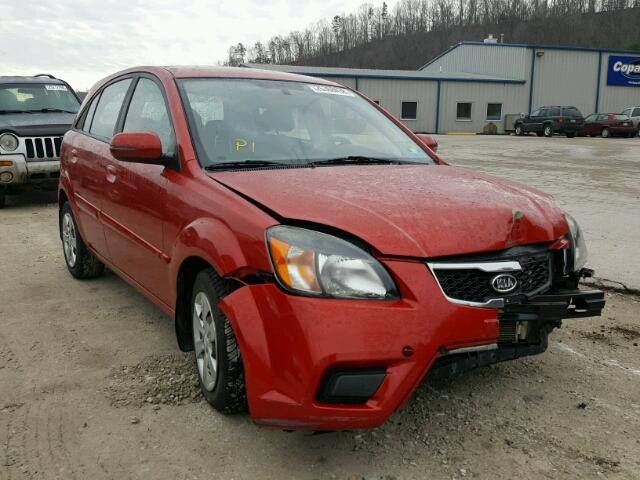 KNADH5A34B6793106 - 2011 KIA RIO BASE RED photo 1