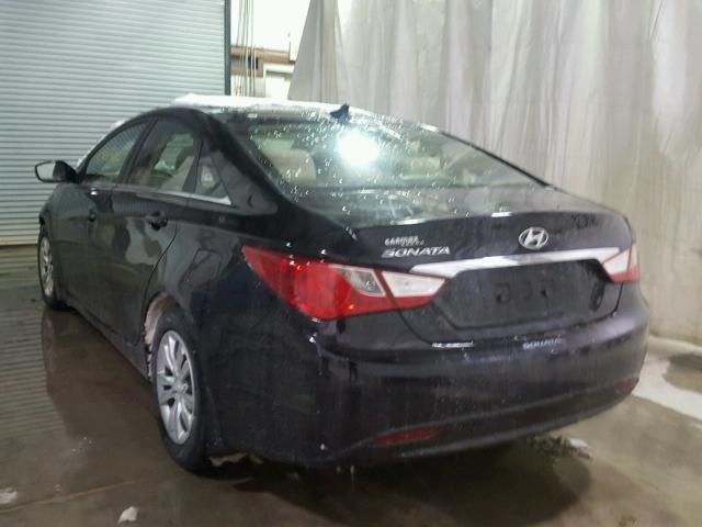 5NPEB4AC5BH125517 - 2011 HYUNDAI SONATA GLS BLACK photo 3