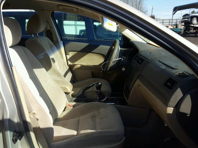 3FAHP06Z87R187119 - 2007 FORD FUSION S GOLD photo 5