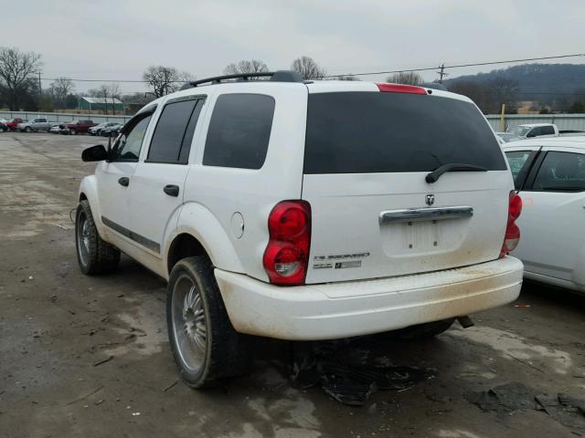 1D4HD48N86F104565 - 2006 DODGE DURANGO SL WHITE photo 3