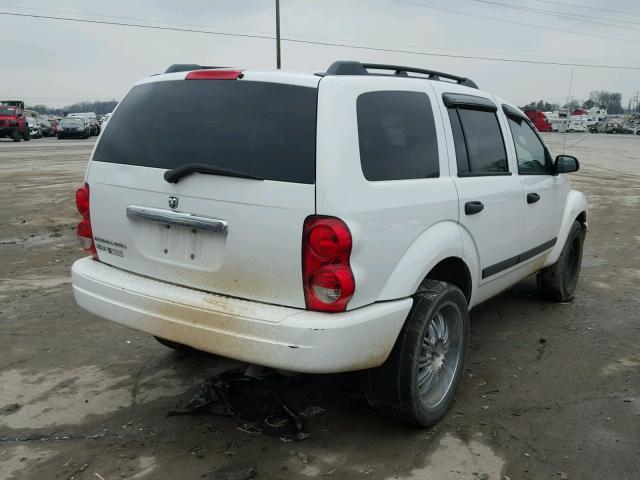 1D4HD48N86F104565 - 2006 DODGE DURANGO SL WHITE photo 4