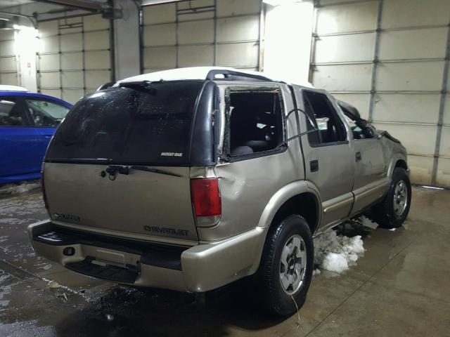 1GNDT13X73K118778 - 2003 CHEVROLET BLAZER BEIGE photo 4