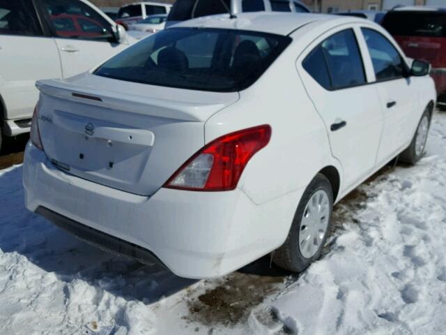 3N1CN7AP9HL826110 - 2017 NISSAN VERSA S WHITE photo 4