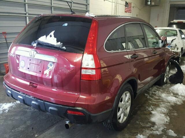 5J6RE48547L014311 - 2007 HONDA CR-V EX BURGUNDY photo 4