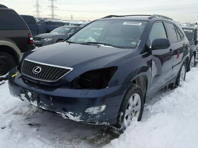 2T2HK31U77C011976 - 2007 LEXUS RX 350 BLUE photo 2