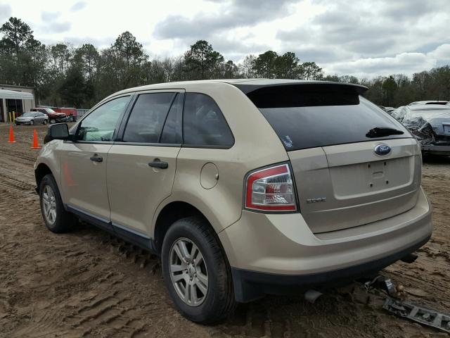 2FMDK36C27BA82008 - 2007 FORD EDGE SE TAN photo 3