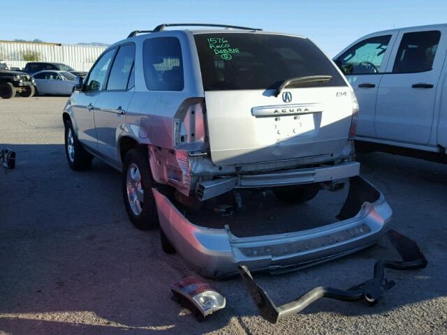 2HNYD18216H541978 - 2006 ACURA MDX SILVER photo 3