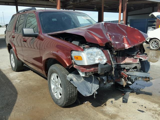 1FMEU63E09UA25633 - 2009 FORD EXPLORER X BURGUNDY photo 1