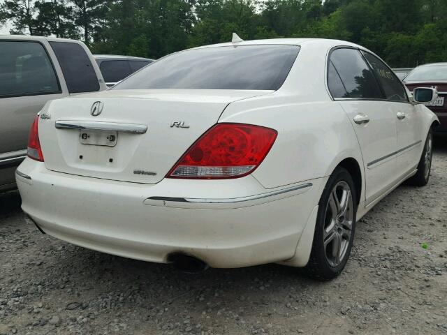 JH4KB16575C005731 - 2005 ACURA RL WHITE photo 4