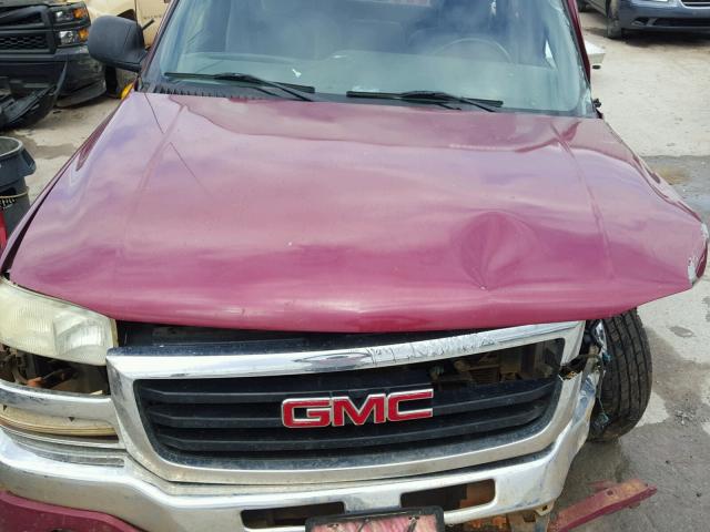 2GTEC19T041238697 - 2004 GMC NEW SIERRA BURGUNDY photo 7