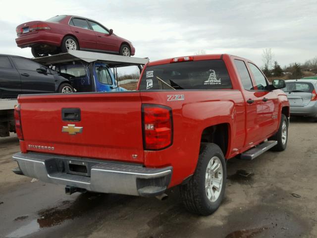 1GCVKREH2EZ202408 - 2014 CHEVROLET SILVERADO RED photo 4