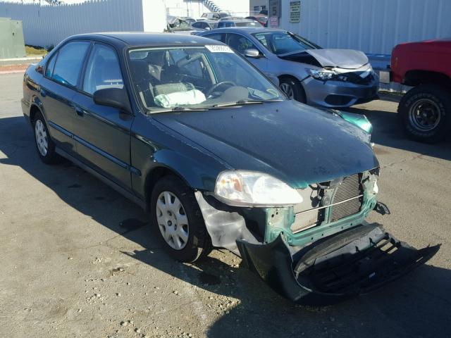 2HGEJ6611XH580176 - 1999 HONDA CIVIC BASE GREEN photo 1