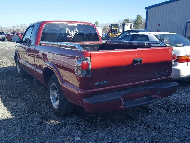 1GCCS19HX38181068 - 2003 CHEVROLET S TRUCK S1 BURGUNDY photo 3