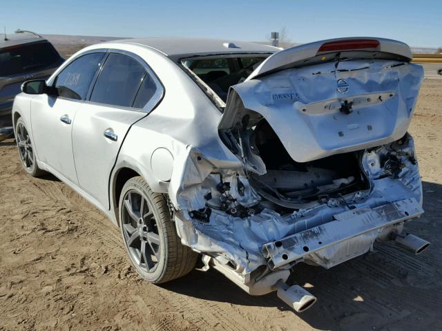 1N4AA5AP4EC497981 - 2014 NISSAN MAXIMA S SILVER photo 3