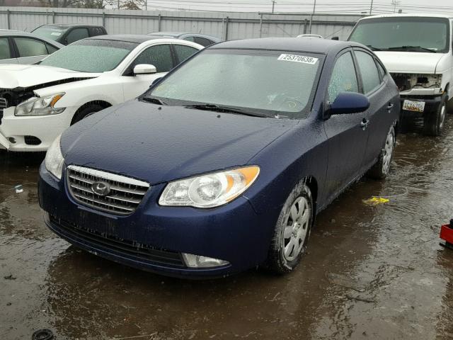 KMHDU46D28U477276 - 2008 HYUNDAI ELANTRA GL BLUE photo 2