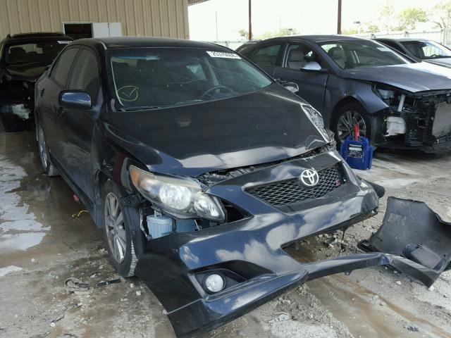 2T1BU4EE4AC404130 - 2010 TOYOTA COROLLA BA BLACK photo 1