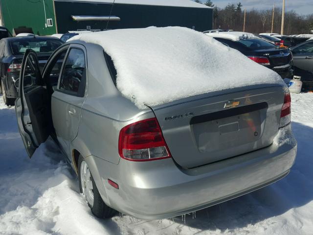 KL1TJ52664B257240 - 2004 CHEVROLET AVEO LS SILVER photo 3