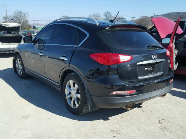 JNKAJ09E48M305861 - 2008 INFINITI EX35 BASE BLACK photo 3