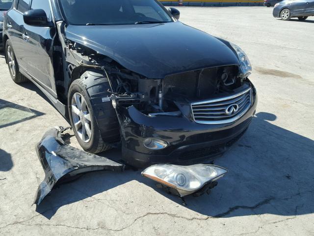 JNKAJ09E48M305861 - 2008 INFINITI EX35 BASE BLACK photo 9