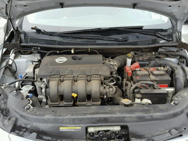 3N1AB7AP5DL701826 - 2013 NISSAN SENTRA S SILVER photo 7