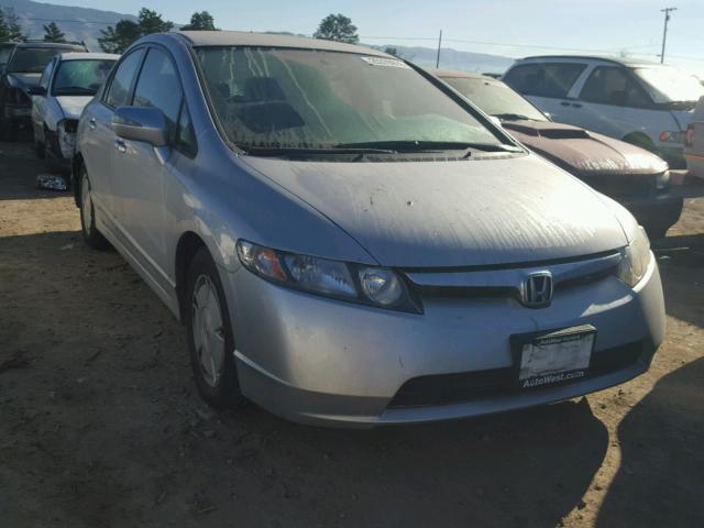 JHMFA36298S020036 - 2008 HONDA CIVIC HYBR SILVER photo 1